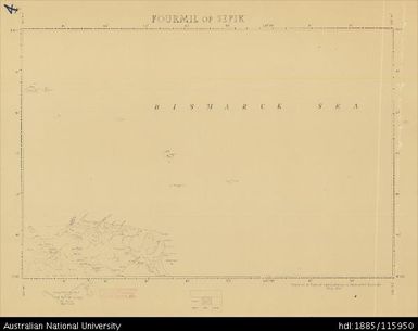 Papua New Guinea, Fourmil of Sepik, Fourmil series, Sheet 4, 1956, 1:253 440