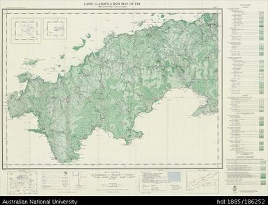 Fiji, Land Classification Map of Fiji, Western Vanua Levu, Yadua and Kia, Sheet 2, 1961, 1:126 720