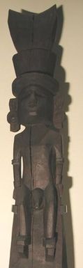 post, carved