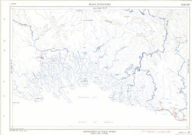 Papua New Guinea road inventory, July 1975: Kikori (Sheet 20)