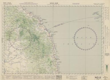 Australian aeronautical map: Hue (Sheet ND2)