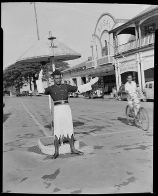 Traffic officer in Suva, Fiji