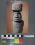 Postcard of an Easter Island statue