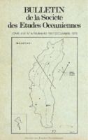 Bulletin de la Société des Études Océaniennes numéro 193