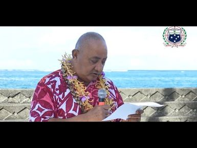 Hon. Laumatiamanu Ringo Purcell - Saunoaga ‘i le Seagles Outrigger Canoe Club Sāmoa - 29 Mati 2025