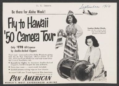 Make reservations now to Fly to Hawaii '50 Camera Tour