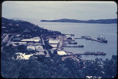 View of Port Moresby harbour, 1955 or 1956 / Tom Meigan