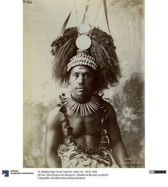 ["\"A. Matafa High Chief, Samoa\""]