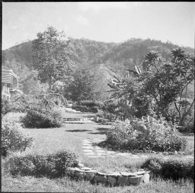 Curved steps in the garden beside Chinnery's house, Malaguna Road, Rabaul, New Guinea, ca. 1936, 2 / Sarah Chinnery