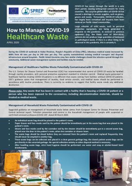 How to Manage COVID-19 Healthcare Waste