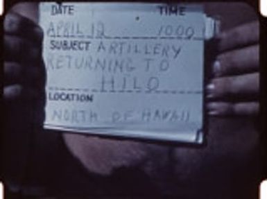 USMC 101887: 5th div artillery debarkation at Hawaii