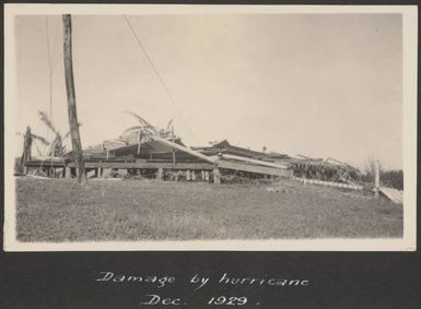 Hurricane damage at Labasa, December 1929