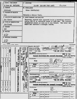 12.25N 140.20E (FAR EAST) Guam, June 1949