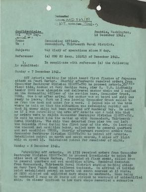 War Diary USS Fox