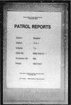 Patrol Reports. Western District, Daru, 1960 - 1961