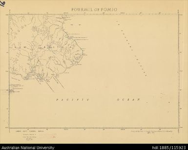 Papua New Guinea, New Britain, Fourmil of Pomio, Fourmil series, Sheet 16, 1956, 1:253 440