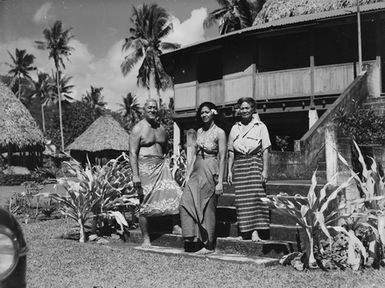 [Group portrait of two Pacific Island women and a Pacific Island man]