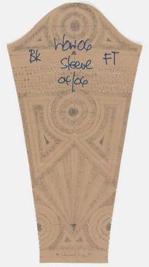 Le Tatau sleeve pattern piece