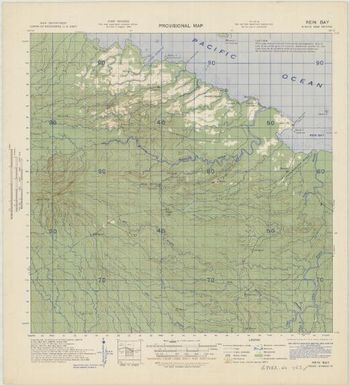 New Britain, provisional map (Rein Bay)