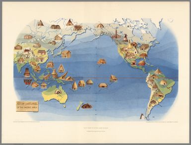 Plate V. Native Dwellings of the Pacific Area. Pageant of the Pacific.