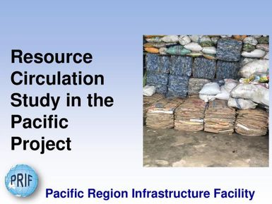 Resource circulation study in the Pacific Project.