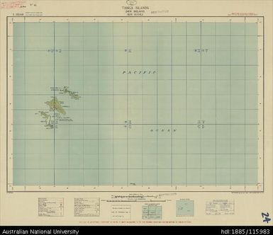 Papua New Guinea, New Ireland, Tanga Islands, 4 Mile Strategic series, 1942, 1:253 440