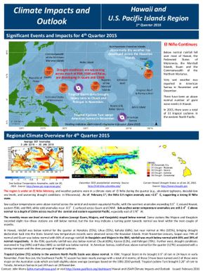 Climate impacts and outlook - Regional climate overview for the 4th quarter