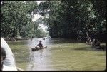 Canoeing on a river