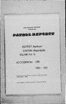 Patrol Reports. Northern District, Popondetta, 1960 - 1961