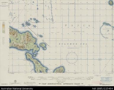 Papua New Guinea, D'Entrecasteaux Islands, Sebutuia, Aeronautical Approach Chart Series, Sheet 1096 B-III-G, 1957, 1:250 000