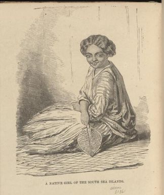A native girl of the South Sea islands