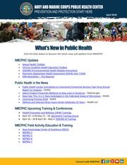 What's New In Public Health, April 2018