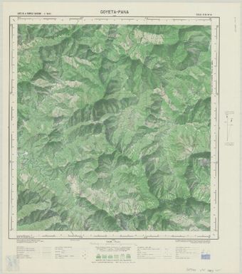 Carte de la Nouvelle Caledonie 150 000: Goyeta-Pana