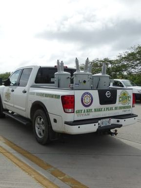 CERT Saipan delivering the final 11 transformers to CUC.