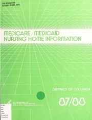 Medicare/Medicaid nursing home information, 1987-1988
