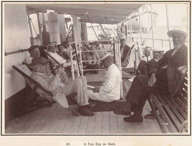 The Parliamentary party on board the SS Mapourika, 1903