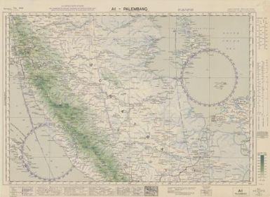 Australian aeronautical map: Palembang (Sheet A1)