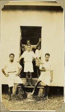 Pupils at the Methodist Mission school at Nausori, Fiji, 1928