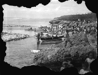 Arrival of supplies on Atiu Island