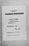 Patrol Reports. Chimbu District, Gembogl, 1962 - 1963