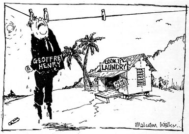Walker, Malcolm 1950- :[Geoffrey Henry hanging out to dry]. The Independent, 1996.