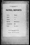 Patrol Reports. Western District, Daru, 1944 - 1945