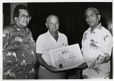 Charles Santos Jr. honored in Guam