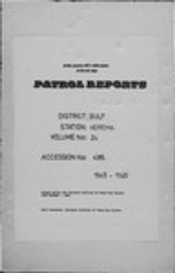 Patrol Reports. Gulf District, Kerema, 1945-1946