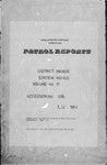 Patrol Reports. Manus District, Manus, 1962 - 1963