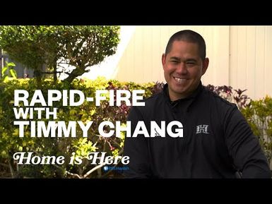 Rapid-Fire Questions with UH Football Head Coach Timmy Chang | PBS HAWAIʻI