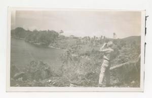 [Photograph of Soldier with Binoculars]