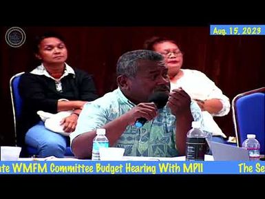 Senate WMFM CMTE Budget Hearing With Ministry Of Public Infrastructure And Industries