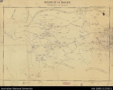 Papua New Guinea, Milinch of Hagen (Fourmil of Ramu), Milinch series, 1955, 1:63 360