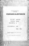 Patrol Reports. Madang District, Bogia, 1958 - 1959